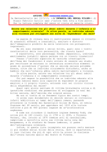 L`INFANZIA DEL SERIAL KILLER