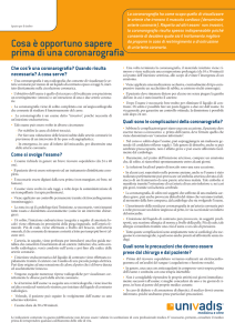 Cosa è opportuno sapere prima di una coronarografia