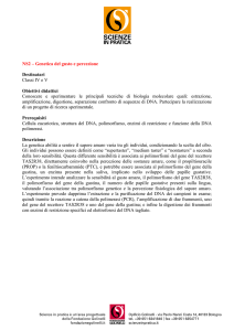 Genetica del gusto e percezione