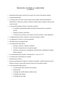 PROGRAMMA DI CHIMICA E LABORATORIO CLASSE IE