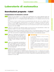 Esercitazioni proposte – Cabri