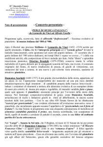 Leggi le note di presentazione