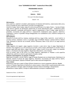 programma di Fisica per le classi quinte