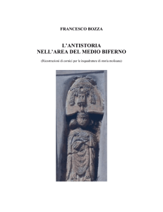 francesco bozza, l`antistoria nell`area del medio biferno