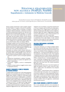 Steatosi e steatoepatite non alcolica (NAFLD, NASH).