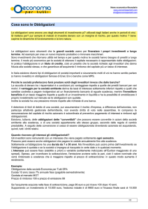 Cosa sono le Obbligazioni