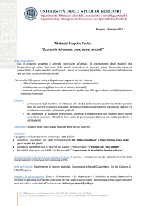 Progetto Ponte Economia Aziendale