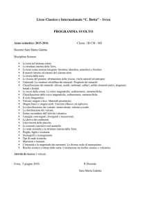 Liceo Classico e Internazionale “C. Botta” – Ivrea PROGRAMMA