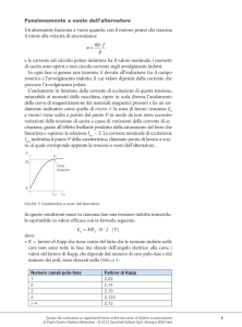 Funzionamento a vuoto dell`alternatore