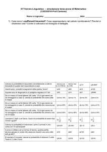 2013-2014 Simulazione terza prova 2 matematica