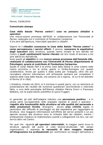 ricerca sondaggio cds parma centro