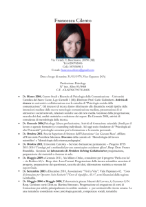Francesca Cilento – Psicologia
