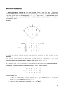 Matrice incidenza