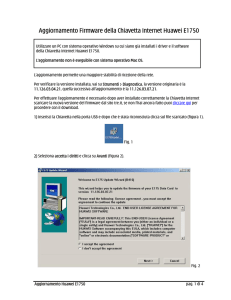 Aggiornamento Firmware della Chiavetta Internet