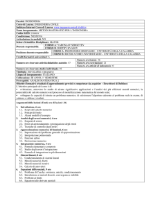 Facoltà: INGEGNERIA Corso di Laurea: INGEGNERIA CIVILE