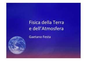 Fisica della Terra e dell`Atmosfera