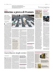 Riforme a prova di Peanuts IlSole24Ore 12.12.2014