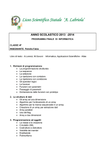Liceo Scientifico Statale `A. Labriola` ANNO