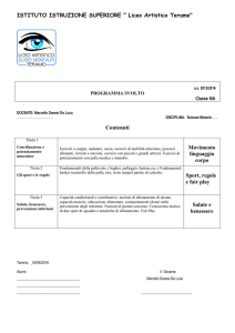 SCI.MOT 3A - Liceo Classico