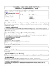 Fisiologia della riproduzione umana