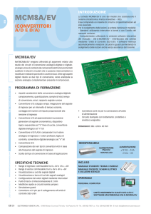 MCM8A/EV - Convertitori A/D e D/A