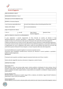 Fisica II - Scuola di Ingegneria UNIBAS
