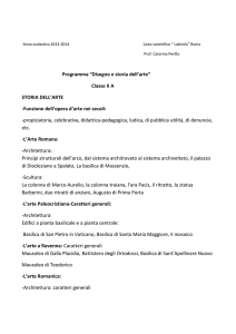 Programma “Disegno e storia dell`arte” Classe II A STORIA DELL