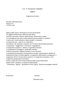 Programma latino 2 H - Liceo "De Sanctis"