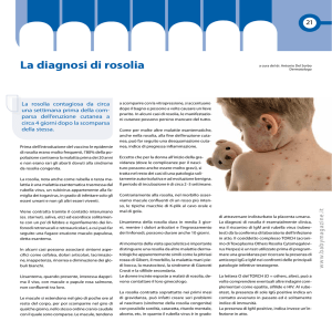 La rosolia in età pediatrica