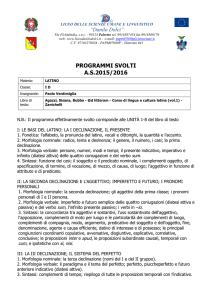 Programma 1D Latino Ventimiglia