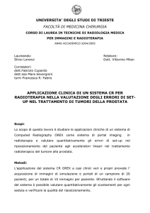 UNIVERSITA` DEGLI STUDI DI TRIESTE FACOLTÀ DI MEDICINA