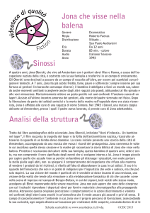 Jona che visse nella balena Sinossi Analisi della struttura