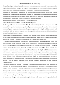 Kierkegaard - Corso di Filosofia