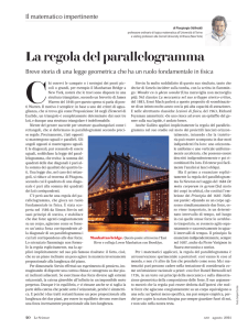 La regola del parallelogramma