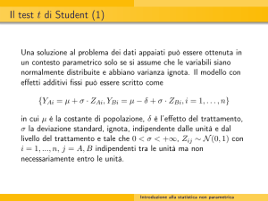 Introduzione alla statistica non parametrica