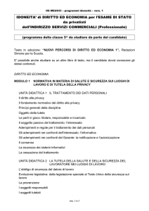 idoneita` per l`accesso alla classe - "A. Meucci"
