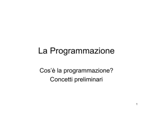 La Programmazione