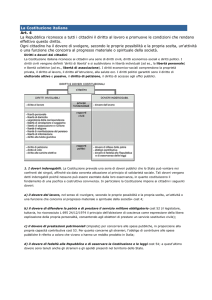 La Costituzione italiana Art. 4 La Repubblica