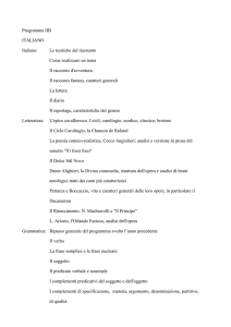 Programma IIB ITALIANO Italiano: Le tecniche del riassunto Come