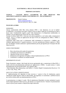 elettronica delle telecomunicazioni ii proposta di tesina titolo