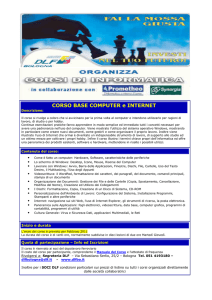 corso informatica base computer e internet