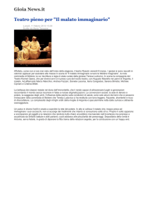 Gioia News.it Teatro pieno per "Il malato immaginario"