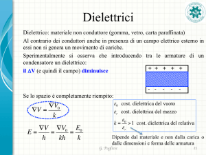 Dielettrici - Dipartimento di Fisica