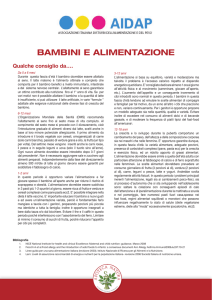 BAMBINI E ALIMENTAZIONE - Antica Farmacia Novellara