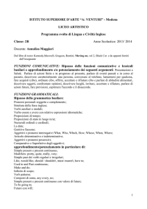 ISTITUTO SUPERIORE D`ARTE “A: VENTURI”