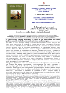 Il Risorgimento - comune di firenze