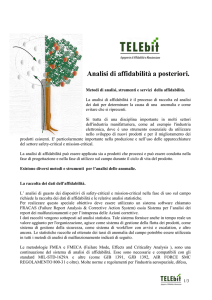 Analisi di affidabilità - tele-bit