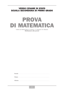 PROVA DI MATEMATICA