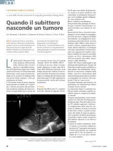 uando il subittero nasconde un tumore