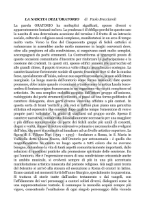 La nascita dell`oratorio